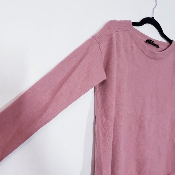 Mark Adam New York 100% Cashmere Split Side Sweater Ribbed Drop Shoulder 38 US 8 - Picture 9 of 12